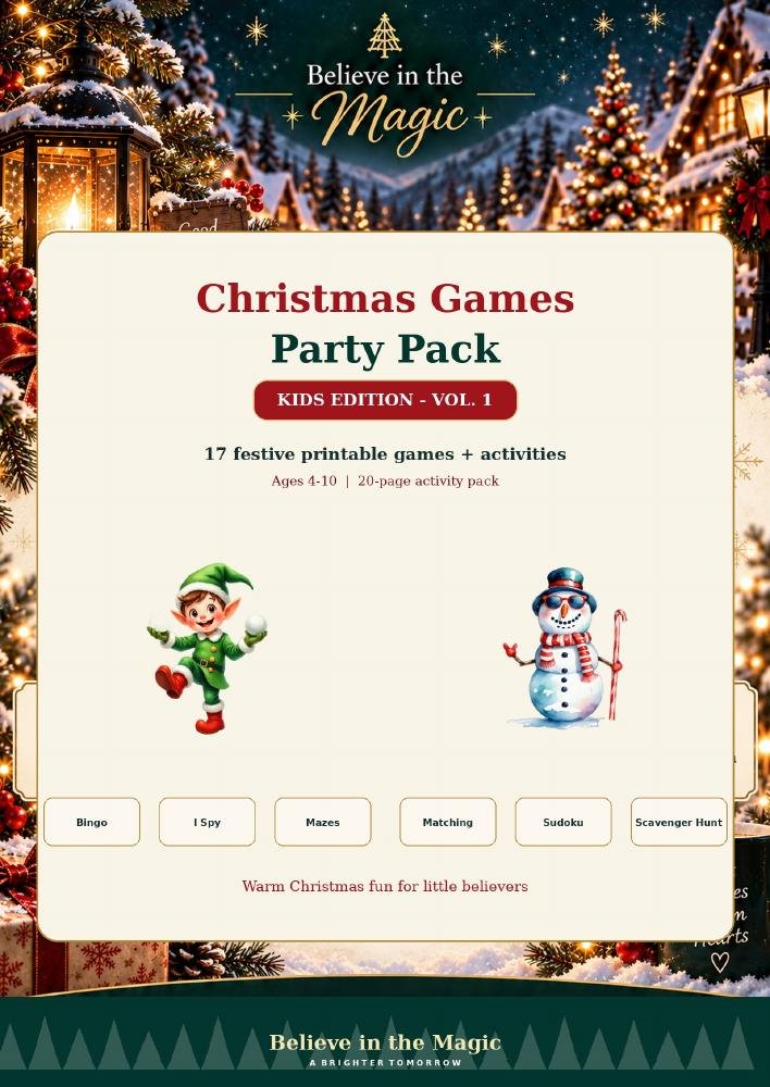 Christmas Games Party Pack — Kids Edition