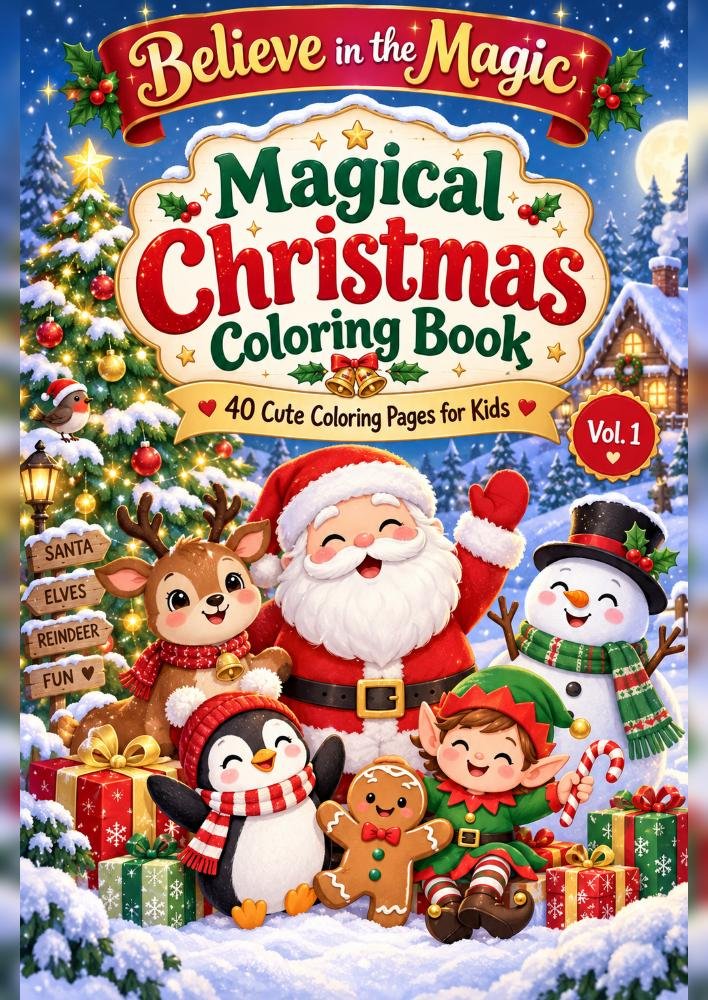 Magical Christmas Coloring Book Vol. 1