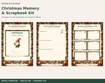 Christmas Memory Scrapbook Kit