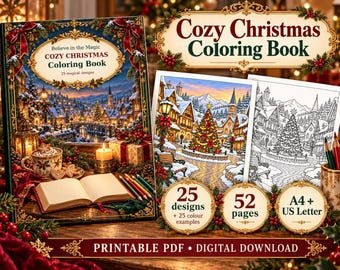 Cozy Christmas Coloring Book — Original Collection
