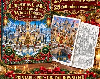 Christmas Castles Coloring Book