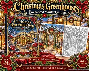 Christmas Garden Coloring Book