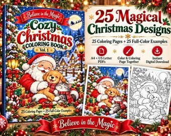 Cozy Christmas Coloring Book Vol. 1