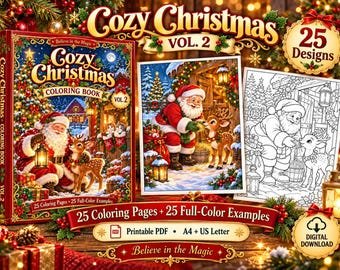 Cozy Christmas Coloring Book Vol. 2