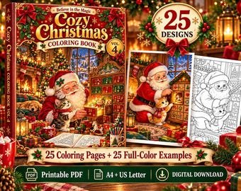 Cozy Christmas Coloring Book Vol. 4