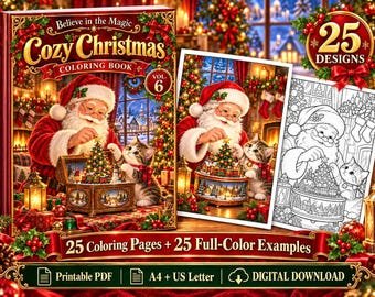 Cozy Christmas Coloring Book Vol. 6