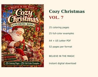 Cozy Christmas Coloring Book Vol. 7