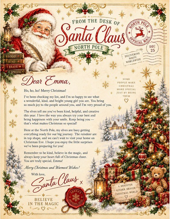 Personalized Letter from Santa